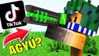 HACKER ÁGYÚ? - 5+ Minecraft Tiktok Hack