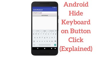 Android Hide Keyboard on Button Click (Explained)
