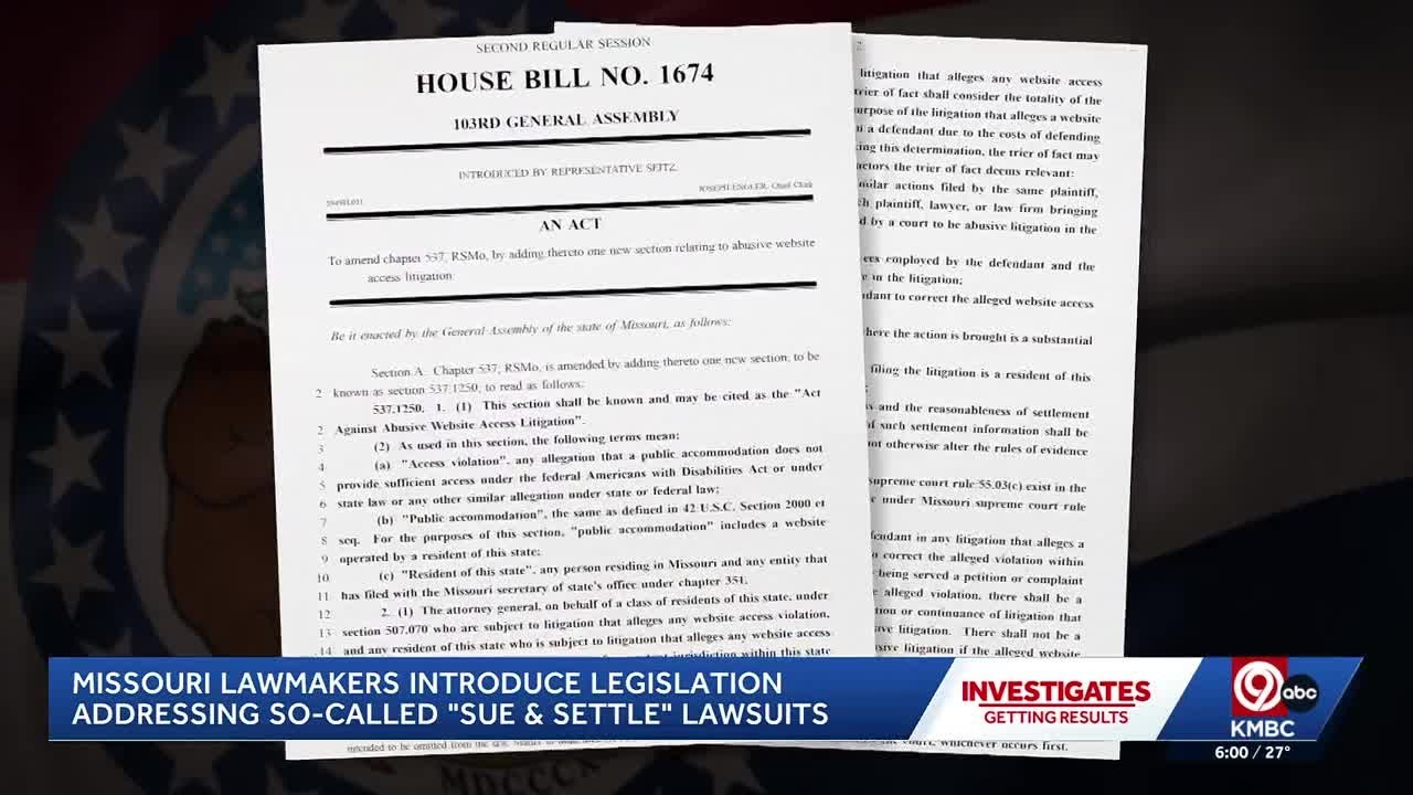 Missouri lawmaker introduces legislation addressing ‘sue and settle’ lawsuits