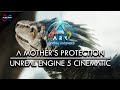 Ark survival ascended  a mothers protection  unreal engine 5 cinematic 2023