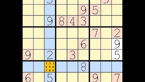 How to Solve New York Times Sudoku Hard  October 12, 2023