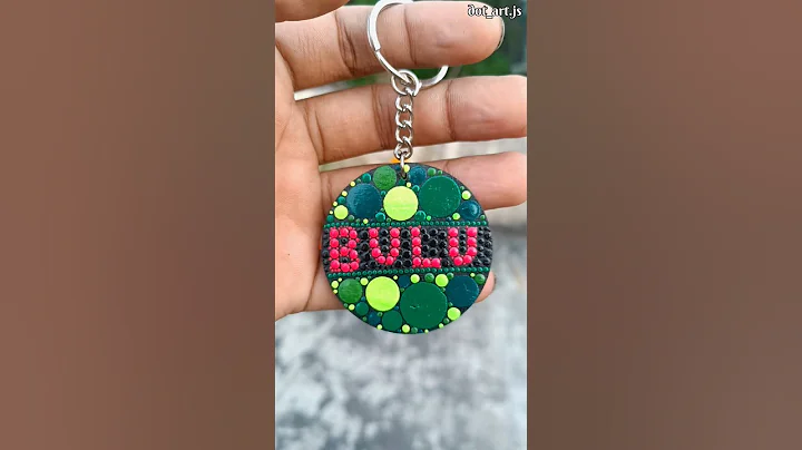 Customized dot mandala key chain #shorts #youtubeshorts #dotmandala