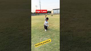 Age 5 year bowling practice video #bowling #bowler #cricketshorts