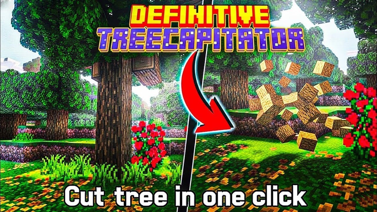 Vein Miner & Tree Capitator Addon MCPE 1.21.130 | Fast Mining Mod