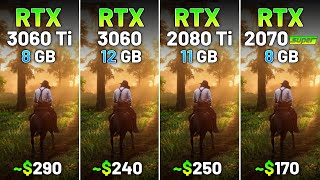 RTX 3060 Ti vs RTX 3060 vs RTX 2080 Ti vs RTX 2070 SUPER - Test in 20 Games in 2024