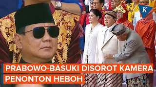 Momen Prabowo dan Basuki Disorot Kamera, Penonton Heboh