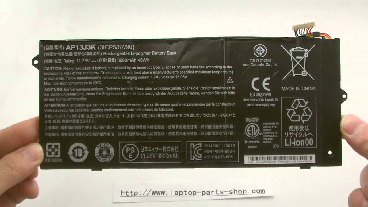 Acer Ap13j4k Ap13j3k 11 25v 39mah Replacement Batteries 47 34 Laptop Battery Shop