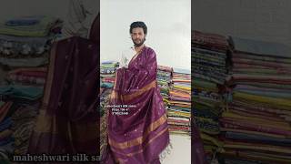 Maheshwari Weaving Silk Saree