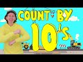 Count by 10&#39;s to 100 - Construction Vehicles | Skip Counting Numbers | Dream English Kids