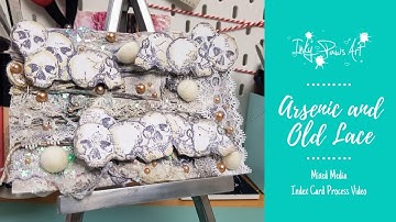 Arsenic and Old Lace: Mixed Media Index Card - Process Video