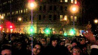 Trafalgar Square. New Year's Eve 2011/2012. Countdown to the New Year