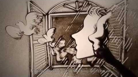 Clip cảm động về tình bạn - vẽ tranh cát