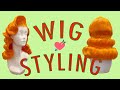 Wig styling tutorialvintage wave with medium length of synthetic wigs