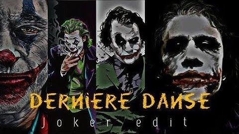 Derniére Danse ft.Joker status Video Edit Attitude 😎😎 Heath ledger and Joaquin phoenix status Video
