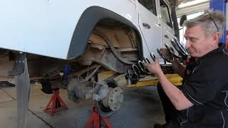 Land Rover Defender OME long-travel suspension installation