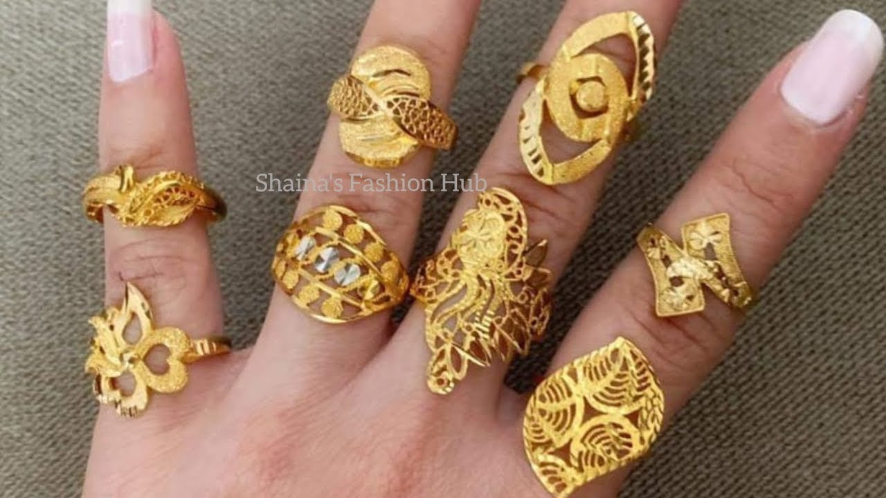 Stylish Gold Ring Designs 2020 - YouTube