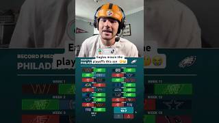Eagles record prediction 👀😭 #shorts