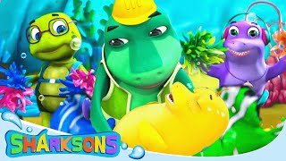 Rainbow Colours with Rainbow Fish | The Sharksons - Songs for Kids | Nursery Rhymes &amp; Kids Songs