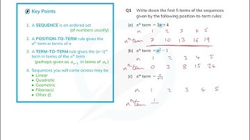Sequences - Basics - IGCSE and GCSE Maths