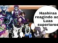 Hashiras reagindo ao rap dos Luas superiores 🌑 ||🍥 HeloUzumaki 🍥||