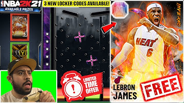 FREE GALAXY OPAL LEBRON JAMES AND NEW LOCKER CODES IN NBA 2K21 MYTEAM