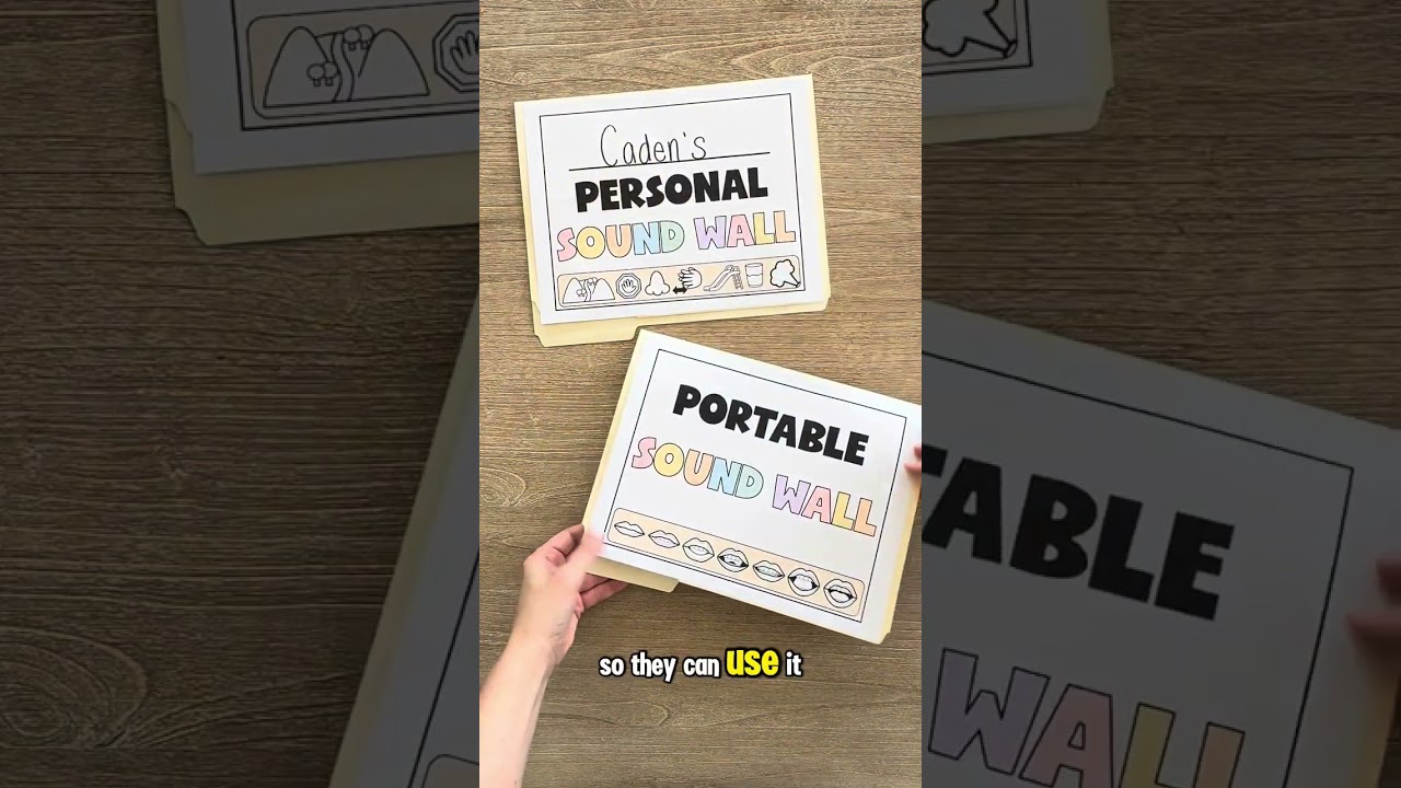 Free Student Portable Sound Wall for Kindergarten Teachers