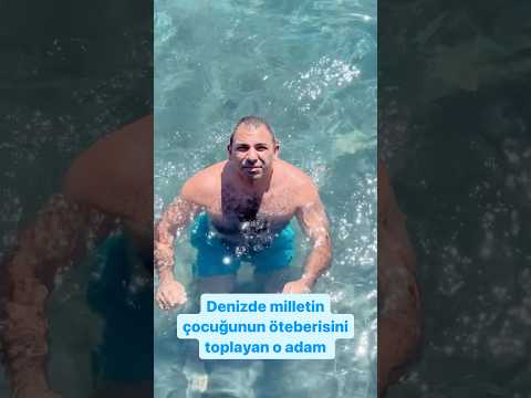 Denizde milletin çocuğunun öteberisini toplayan adam