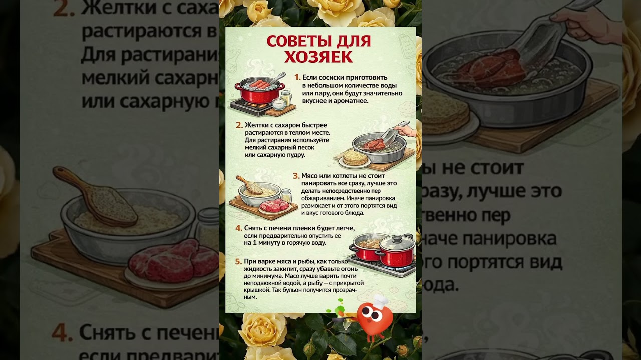 СОВЕТЫ для ХОЗЯЕК‼️☝️🌸