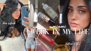 a week in my life in miami ♡ vacation prep, sephora faves, italian night, haul