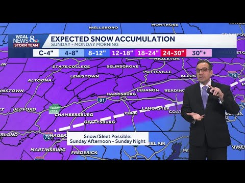 Dangerously Low Wind Chills, Widespread Snow, Some Sleet Sunday