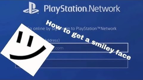 How to get a smileyツ on ps4!!!