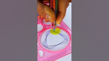 How many rotations did the pen make in total? 🤔 #asmr #Spirograph #satisfying #shorts