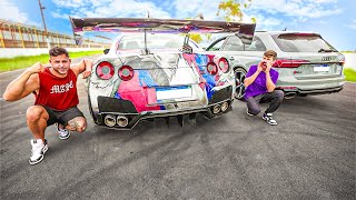 TIVE QUE HUMILHAR A AUDI RS4 NO RACHA CONTRA MEU NISSAN GTR R35 ! screenshot 5