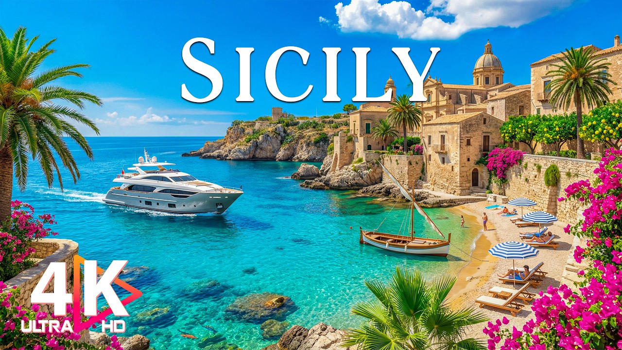 Sicily 4K UHD 🇮🇹  Discover a Mediterranean Paradise of Turquoise Seas & Eternal Coastal Charm