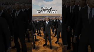 100,000 Barack Obama Vs 100,000 Donald Trump