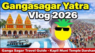 Gangasagar Yatra Vlog 2026 | Ganga Sagar Travel Guide | Kapil Muni Temple Darshan