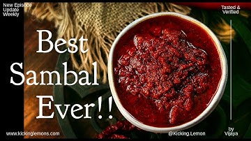 CHILI SAMBAL (Sauteed chili sauce) » FAST 10 MINS » 6 INGREDIENTS » 1 Month Storage