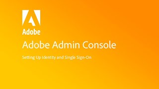 Setting up Identity and Single Sign-On screenshot 3
