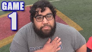 FOOTBALL PLAYER FIRED FOR KNEELING DURING ANTHEM! | On-Season Football Series | Game 1