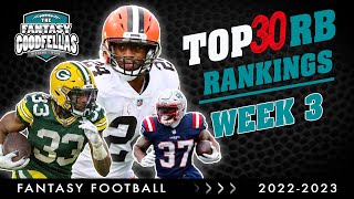 Top 30 Running Backs Rankings Week 3 - 2022 Fantasy Football