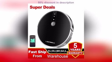 #LIECTROUX/LILIN C30B Robot Vacuum Cleaner 6000Pa Suction, Map navigation with Memory,Wifi APP,Ele