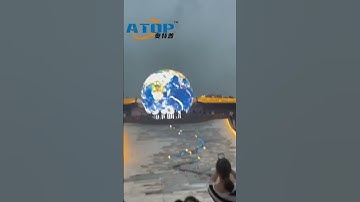 Make a landmark with a sphere LED screen for outdoor weatherproof