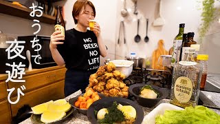 朝から唐揚げ仕込んで仕事終わりにハイボール（ビールも）キメる夜。