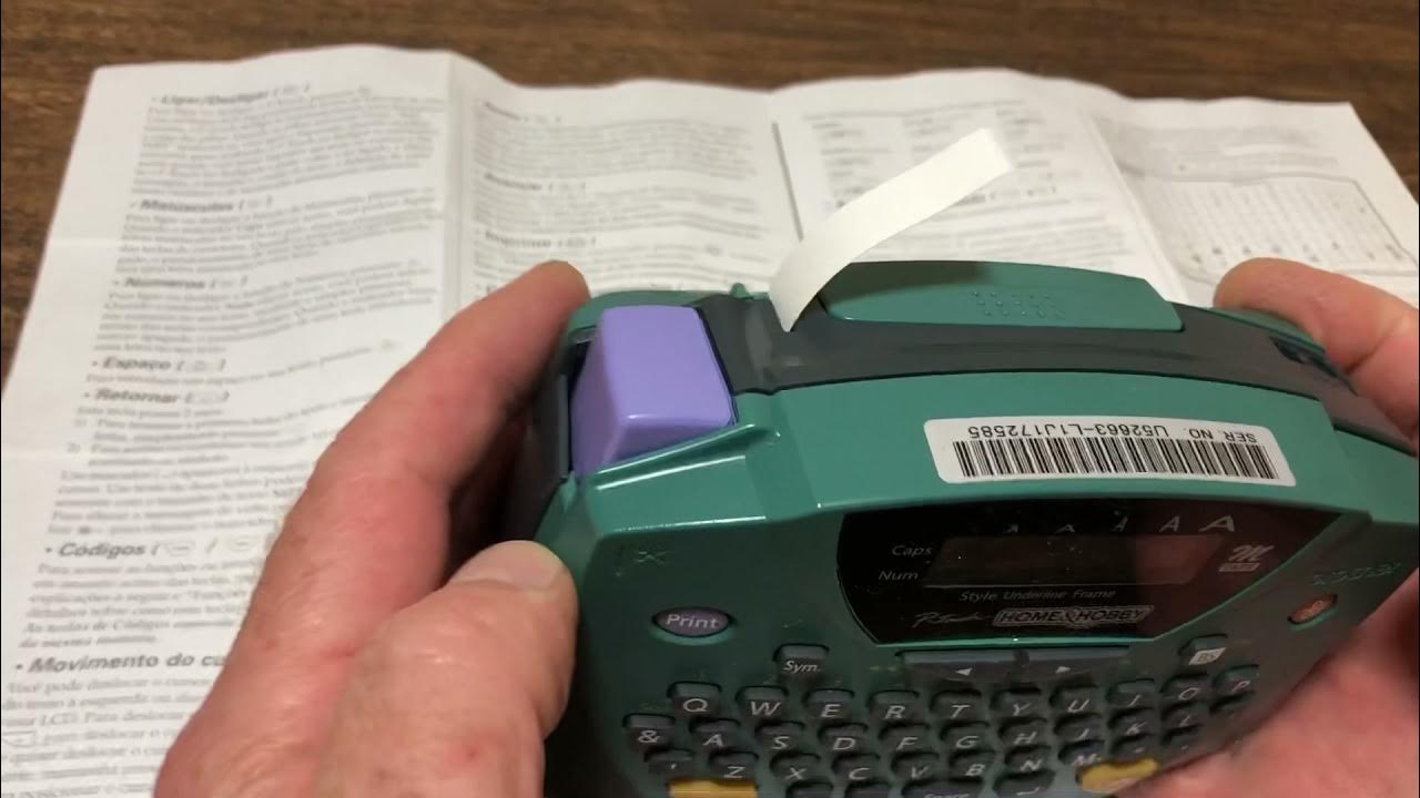 Rptuladora Brother PT65 YouTube