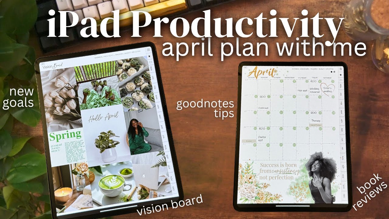 April Digital Plan With Me 2025 | Plan your Life on the iPad 🏾 ...