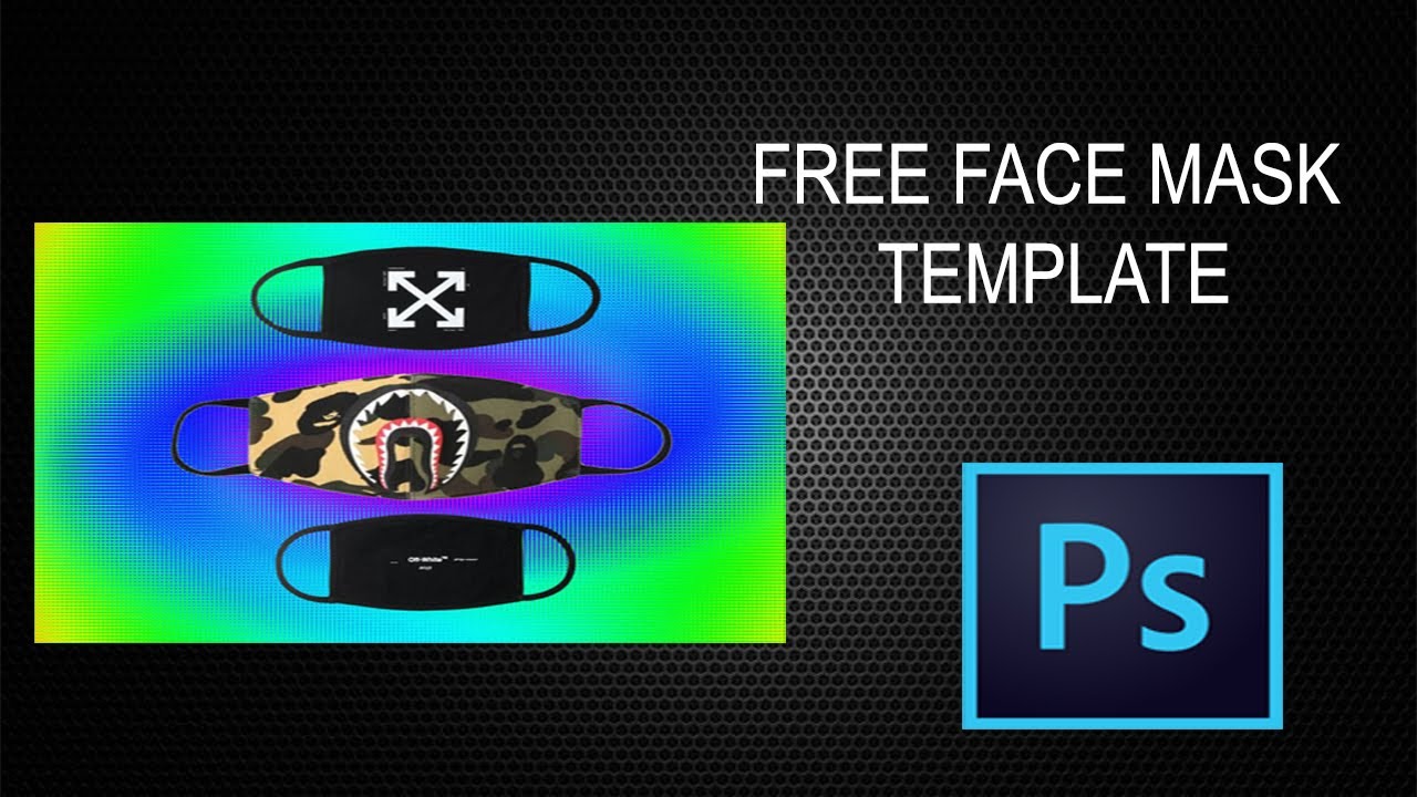 Download Free Psd face mask template for sublimation - YouTube