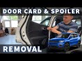 Jeep Compass Spoiler and Door panel removal