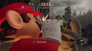 Resident Evil 4 Remake: Mario SLAUGHTERS Chainsaw man Shrek | Knife ONLY | #re4 #re4remake