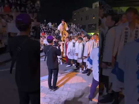 道後秋祭り けんか神輿 湯之町 vs 小唐人 2022 宵宮2戦目 ※縦動画
