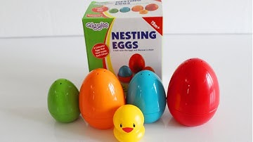 Suprise Eggs I Unboxing Videos I Nesting Eggs I Learning colours